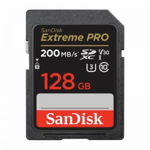   SanDisk Extreme Pro SDXC 128GB Class10 UHS-I U3 V30 200MB/s (SDSDXXD-128G-GN4IN)