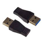 Адаптер Perfeo USB - USB Type-C (A7021), черный