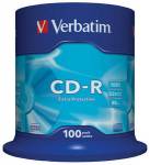 Оптические диски Verbatim CD-R Extra Protection 700mb 52x 100 Pack Spindle 43411