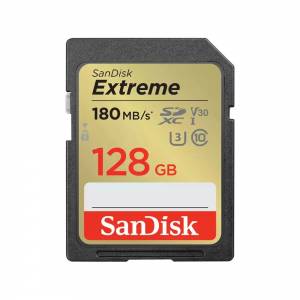   SanDisk Extreme SDXC 128GB Class10 UHS-I U3 V30  (SDSDXVA-128G-GNCIN)