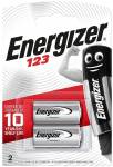 Батарейки Energizer Lithium CR123 2BL