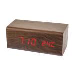 Часы Perfeo Block PF-S718T коричневый корпус/красная подсветка (PF_A4394)