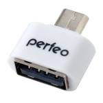 Переходник Perfeo USB 2.0 - microUSB (PF-VI-O003) White