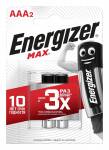 Батарейка Energizer Max AAA LR03 2BL