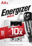 Батарейка Energizer Max AA/LR6, 2 шт.