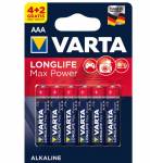 Батарейка Varta LongLife Power Max AAA LR03 BL6