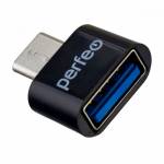 Переходник Perfeo USB2.0 - microUSB (PF-VI-O010) Black