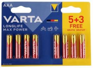Батарейка Varta LongLife Power Max AAA LR03 BL8