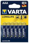 Батарейка Varta Longlife AAA LR03 6BL