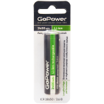 Аккумулятор GoPower 18650 3400 mAh (Panasonic NCR18650B) с защитой BL1 высок. конт.