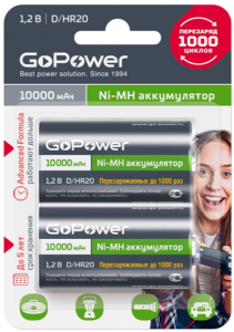  GoPower R20 D 10000 mAh 2BL