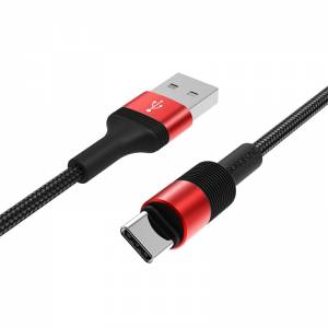 Кабель Borofone BX21 Outstanding USB - TypeC черно-красный