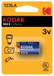 Батарейка Kodak Max Lithium CR123A 1BL