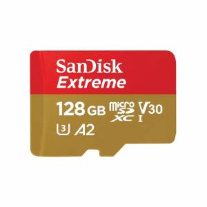 Карта памяти SanDisk Extreme microSDXC UHS-I U3 128GB Class10 V30 190Mb/s (SDSQXAA-128G-GN6MN)