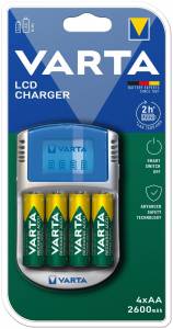 Зарядное устройство Varta LCD Charger + 4xAA 2600 mAh