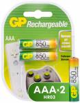 Аккумуляторы GP AAA 850 mAh 2BL (GP85AAAHC-2DECRC2)