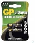 Батарейка GP Lithium AAA FR03 2BL