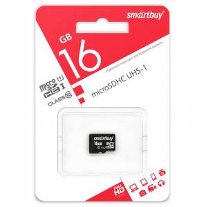   SmartBuy microSDHC Class10 UHS-I U1 16GB (SB16GBSDCL10-00)