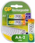 Аккумуляторы GP AA 2100 mAh 2BL (GP210AAHC-2DECRC2)