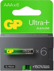  GP Ultra Plus G-Tech AAA LR03 BL6